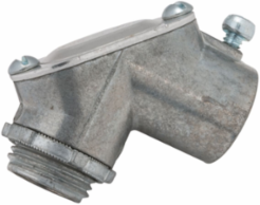 1/2 Inch 90 Degree EMT Handy Ell Connector, Die Cast Zinc, UL Listed, CSA Certified