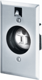 Clock Hanger Receptacle 15A 125V 2-Pole 3-Wire Nickel Plated 4.63 Inch x 2.88 Inch x 2.10 Inch