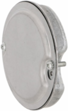 4 Inch Round Ceiling Rated Fan Pan, 1/2 Inch Depth, 6.0 cu. in. Capacity, Steel