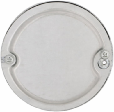 4 Inch Round Ceiling Rated Fan Pan, 1/2 Inch Depth, 6.0 cu. in. Capacity, Steel