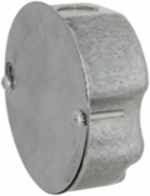 4 Inch Round Ceiling Rated Box, 1-1/2 Inch Deep, UL Listed, Steel Construction