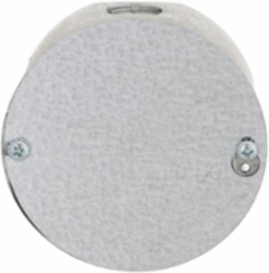 4 Inch Round Ceiling Rated Box, 2-1/8 Inch Deep, 70 lbs Support Load, 5 Knockouts