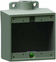 2 Gang Deep Device Box, 7.75 Inch x 5.875 Inch x 4.125 Inch, Cast Iron
