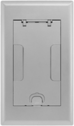 2-Gang Aluminum Floor Box Cover Assembly with 2 Egress Doors