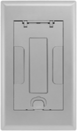 2-Gang Recessed Floor Box Cover, Aluminum Powder Coat, 15 Inch Length, 14.75 Inch Width