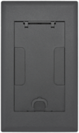 2-Gang Recessed Access Floor Box Cover, 8.75 Inch Width, Black Powder Coat