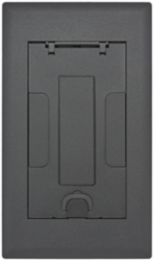 2-Gang Recessed Access Floor Box Cover, 15 Inch Length, Black Powder Coat