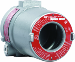 HK Series 3-1/2 Inch Internal Diameter Double Port Enclosure, Gray, Cast Aluminum