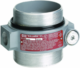 HK Series 3-1/2 Inch Internal Diameter Double Port Cast Aluminum Enclosure, 6.63 x 6 x 4.38 Inch, Type 4