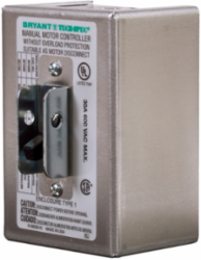 Industrial Toggle Motor Disconnect Switch, 30A 600V AC, Three Pole, NEMA 1 Enclosure