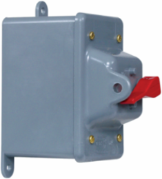 Industrial Grade Toggle Switch, 30A 600V AC, 2 Pole, NEMA 3R, Side Wired