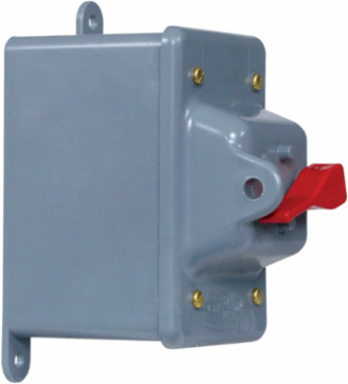 Industrial Toggle Disconnect Switch, 30A 600V AC, 3 Pole, NEMA 3R