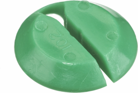 Gotcha Ring Replacement, 0.062-0.125 Inch, Green, Bulk Packed 100