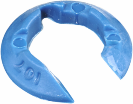 Blue Gotcha Ring Replacement, 0.375-0.437 Inch, Nylon