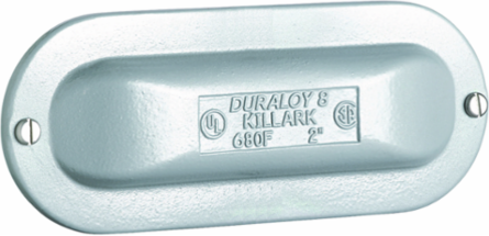 1 Inch Cast Iron Conduit Cover with Powder Epoxy Paint Finish