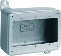 Device Box, 3 Gang, NPT Size 3/4 Inch, Copper-free Aluminum, Wet Location Ready