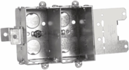 Steel Stud Device Box, 2-Gang, 2-1/2 Inch Deep, 12.5 Cu. In., Rugged Metallic Construction
