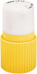 Marine Grade Locking Connector, 15A 125V, 2-Pole 3-Wire, Yellow, Corrosion Resistant