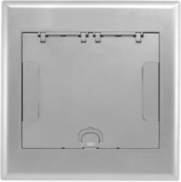 4-Gang Recessed Access Floor Box Cover, Cast Aluminum, 14.8 Inch Width