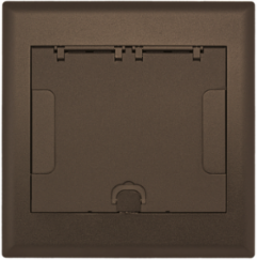 4-Gang Recessed Floor Box Cover, Bronze Powder Coat, 13 x 13.25 Inch