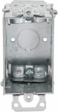 Gangable Switch Box 3 Inch x 2 Inch, 2-1/2 Inch Deep, Fire Rated, Steel Material