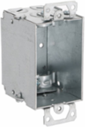 Gangable Switch Box 3 Inch x 2 Inch, 2-1/2 Inch Deep, Fire Rated, Steel Material