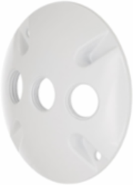 Round Weatherproof Cluster Cover, 3 Outlet, 4.125 Inch, Die Cast Aluminum, UL Listed