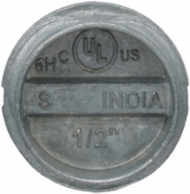 Weatherproof Closure Plugs, 1/2 in. NPT, Gray, 75 Polybags of 4