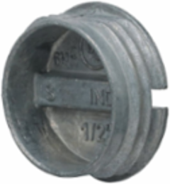 Weatherproof Closure Plugs, 1/2 in. NPT, Gray, 75 Polybags of 4
