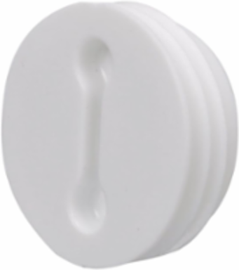 Weatherproof Closure Plugs, 1/2 in. NPT, White, 75 Polybags of 4