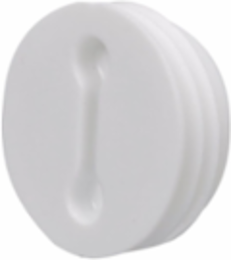 Weatherproof Closure Plugs, 1/2 in. NPT, White, 75 Polybags of 4