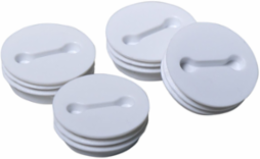 Weatherproof Closure Plugs, 1/2 in. NPT, White, Carded