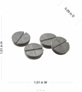 Weatherproof Closure Plug, 3/4 in. NPT, Gray, 75 Polybags of 4