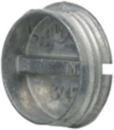Weatherproof Closure Plug, 3/4 in. NPT, Gray, 3-Pack, Carded