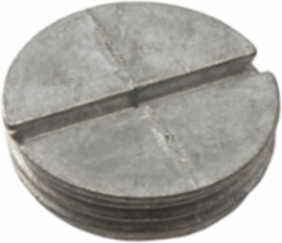 Weatherproof Closure Plug, 3/4 in. NPT, Gray, Bulk