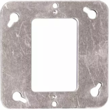 4 in. Square Cover, Flat Cover, for One Device (50-Pack)