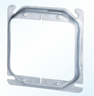 4 in. Square Cover, Raised 1/2 in., 6.3 Cu. In., for Two Device (25-Pack)