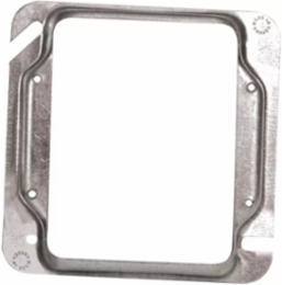 4 in. Square Cover, Raised 1/2 in., 6.3 Cu. In., for Two Device (25-Pack)