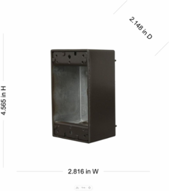 1-Gang Weatherproof Box, 4 Outlets, 1/2 Inch Threaded, Aluminum, NEMA 3R