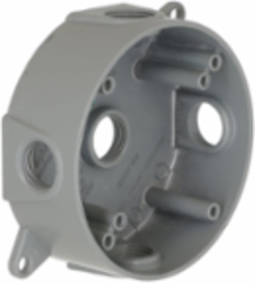 Round Weatherproof Box, 5 Outlet, 1/2 Inch Threaded, Rugged Aluminum, NEMA 3R