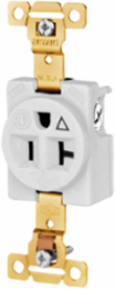 Commercial Grade Receptacle, 2-Pole 3-Wire, 20A 125V, Isolated Ground, Weather Resistant