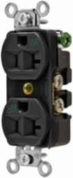 Weather Resistant Duplex Receptacle, 20A 125V, 2-Pole 3-Wire