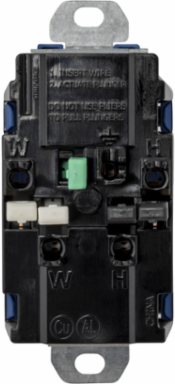 EdgeConnect™ Blue Straight Blade Duplex Receptacle 20A 125V 3.28x1.58x1.38 Inch