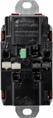 Red Weather Resistant 20A Straight Blade Duplex Receptacle, 3.28x1.58x1.38 Inch