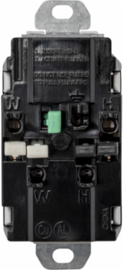 EdgeConnect™ Straight Blade Duplex Receptacle, 20A, Weather Resistant, 3.28x1.58x1.38 Inch