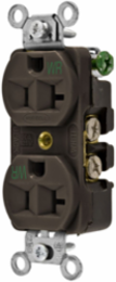 Weather Resistant Duplex Receptacle, 15A 125V, 2-Pole 3-Wire Grounding