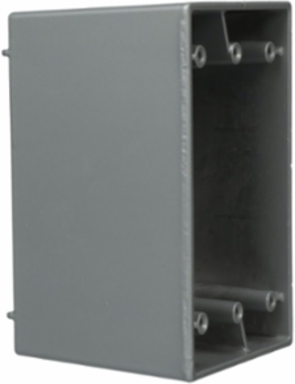 1-Gang Weatherproof Deep Box, 3 Outlets, 3/4 Inch Thread, Aluminum Construction