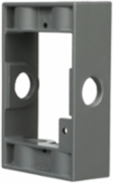 1-Gang Weatherproof Extension Adapter, Six 1/2 in. Threaded Outlets, Gray, Carded
