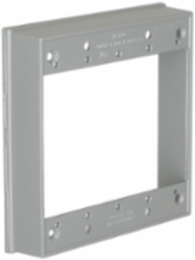 2-Gang Weatherproof Extension Ring, 1-1/32 Inch Deep, NEMA 3R Rated, Aluminum Construction