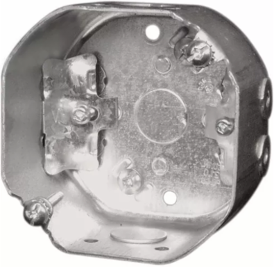 4" Octagon Box, 2-⅛" Deep, 21 cu in, ½" KO NMD90 (10-Pack)